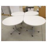 6 teardrop tables