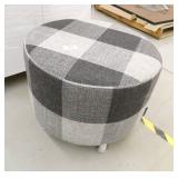 Nice Footstool black and grey