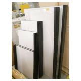 6 assorted white boards