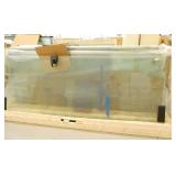 (7) large glass panels, 2 doors with hardware (carts not included)