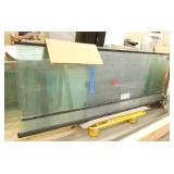 (7) large glass panels, 2 doors with hardware (carts not included)