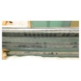 (7) large glass panels, 2 doors with hardware (carts not included)