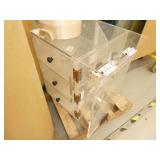Pallet of duct and acrylic container