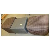 THREE footstool/chairs