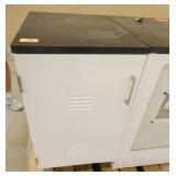 TWO plastic lined medical cabinets 23d 18w 30tall