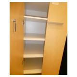 Cabinet system on frame 48w 23d 63tall, 3 separate pieces standing on frame