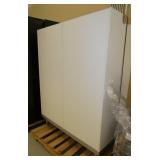 Cabinet system on frame 48w 23d 63tall, 3 separate pieces standing on frame