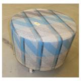 Nice blue and grey footstool/chair 24x24x19