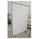 Two mobile whiteboards 36x67 double sided and 36x60 single sided