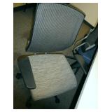 Conference room table 4x10 ft and 5 chairs (we can replace the blue one so you have 5 matching)