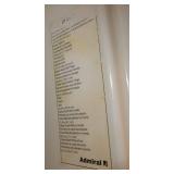 21 cubic ft Admiral refrigerator freezer - works