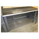 60x30 Workbench with wood laminate top and steel legs