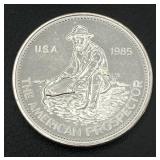 1985 Engelhard American Prospector 1 oz. Silver Round (.999 Fine Silver)