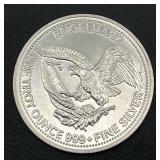 1985 Engelhard American Prospector 1 oz. Silver Round (.999 Fine Silver)