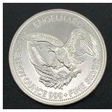 1985 Engelhard American Prospector 1 oz. Silver Round (.999 Fine Silver)