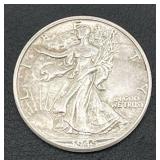 1945-D Walking Liberty Half Dollar (90% Silver)