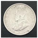 1914 Australian Florin (Two Shillings) Silver Coin (0.925 Sterling Silver)