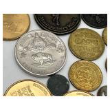 Collectible Tokens and Coins including 1971 South Dakota Souvenir Dollar