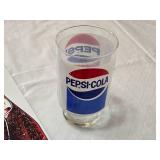 Pepsi-Cola Metal Sign (1992) and Glass Set