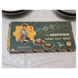 Griswold Patty Molds and Aluminum Dishes Set
