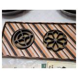 Griswold Patty Molds and Aluminum Dishes Set