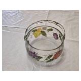Hand-painted Romanian Lead Crystal Bowl by Fifth Avenue Crystal