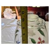 Hand-Painted Glass Jar with Lid