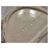 Hand-painted 3 Piece Ceramic Fruit Basket Cookie Jar Set, CKRO International 1994