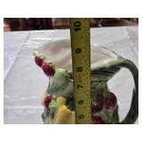 Sheng Peng Ceramic Bowl and Pitcher Set with Fruit Motif