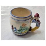 Pioneer Jack and Jill Ceramic Mug with Figure Handle Made in Japan