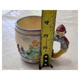 Pioneer Jack and Jill Ceramic Mug with Figure Handle Made in Japan