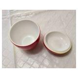 Ceramic Apple-Shaped Canister with Lid - 3.5" Tall