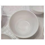 Lot of 5 White Milk Glass Bowls
