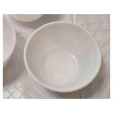 Lot of 5 White Milk Glass Bowls