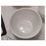Lot of 5 White Milk Glass Bowls