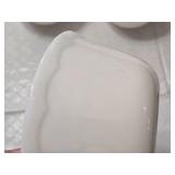 Lot of 5 White Milk Glass Bowls