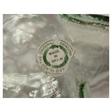 Green Glassware Set with S. Pellegrino Bottle and Starfish Dish