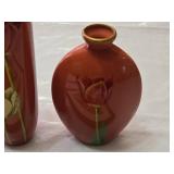 Vases with Floral Design and Framed Wall Art