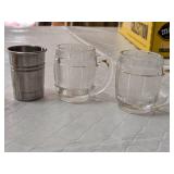 Copper Mug Shotglass, A&W Plastic Mini Mug, KISS Shot Glass, Metal Shot Glass