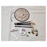 Bar Compass, Keychain, Bottle Opener, Pins, Stirrers, and Badge