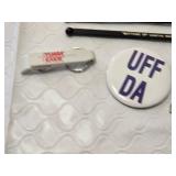Bar Compass, Keychain, Bottle Opener, Pins, Stirrers, and Badge
