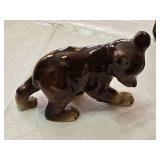 Lot of Decorative Animal Figurines from Japan and Germany, Including Owl Dish and Glass Deer