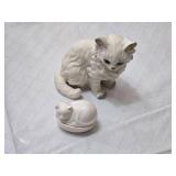 Lefton and Midwest Japan Porcelain Cat Figures