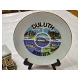 Split Rock Lighthouse Lamp and Duluth Souvenir Plate