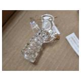 Delicate Glass Angel Figurines with Gold Accents