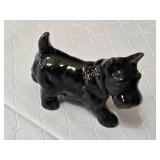 Small Scottish Terrier Figurines and Purse Set including Ceramic and Metal Dogs