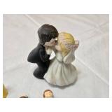 Wedding and Princess Cake Toppers including Snow White, Bride and Groom, and Two Choir Kids