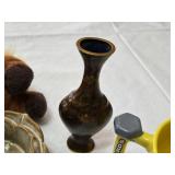Minnesota Themed Home Decor Lot Including Metal Wall Art, Nordic Ware Cookie Stamp, and Menards Coffee Cups