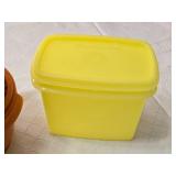 Tupperware Bowls, Storage Containers, and Wine-themed Dishtowel Set