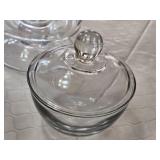 Glass Apothecary Jars and Bowl Set